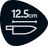 Peilis su 12,5 cm ašmenimis.