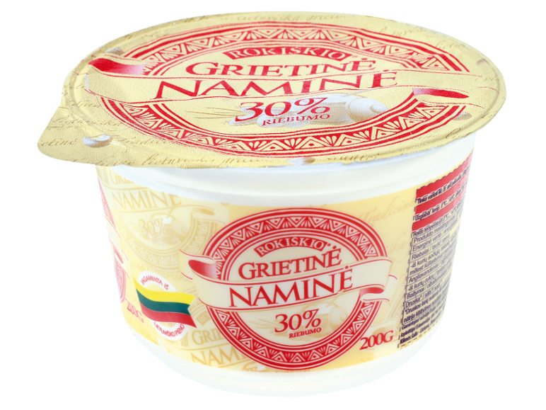 30 % riebumo grietinė indelyje, 200 g
