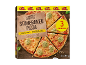 XXL Quattro Formaggi pica, 3 gabalai, 3 x 340 g, su traškiu pagrindu ir kraštu.