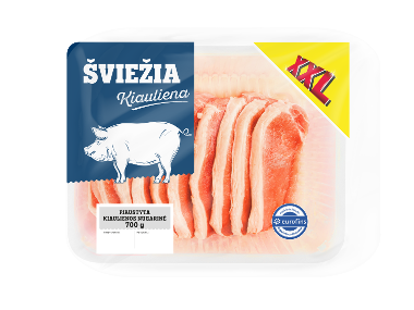 Švieži kiaulienos nugarinės pjausniai XXL
