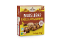 CROWNFIELD Müsli-Riegel javainių batonėlis su šokoladu ir bananu, 8 vnt. pakuotė.