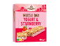 Muesli batonėlių su jogurtu ir braškėmis pakuotė, 8 vnt., 200g, su Nutri-Score.