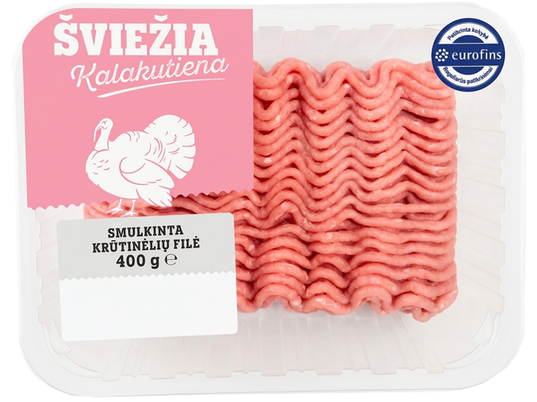 Mäsiarova čerstvá porcia smulkinta kalakutienos krūtinėlių filė, 400 g