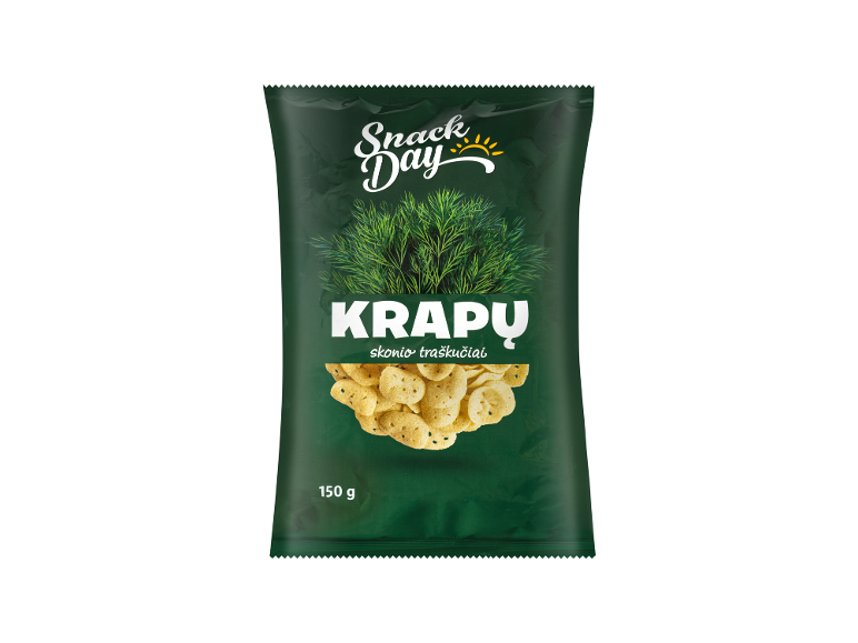 'Snack Day' krapų skonio traškučiai, 150 g
