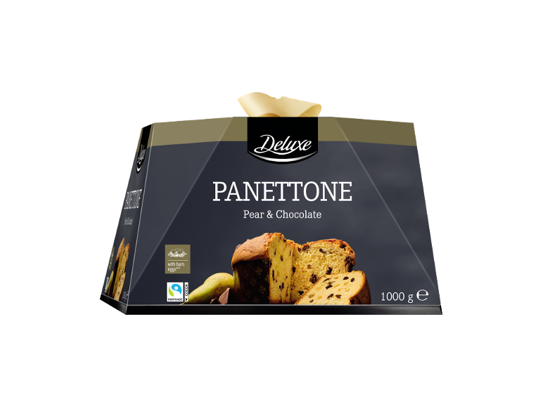 'Deluxe' panetonė su kriaušėmis ir šokoladu, 1000 g