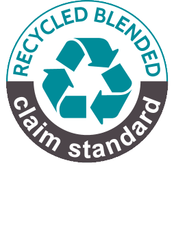 Recycled Blended Claim Standard antspaudas: Sudėtyje yra 51% RCS sertifikuoto perdirbto poliesterio.