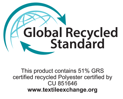 Global Recycled Standard: Šis produktas sudaro 51% GRS sertifikuoto perdirbto poliesterio, sertifikuoto CU 851646. www.textileexchange.org