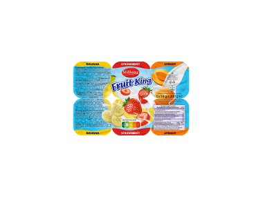 Varškės desertas su vaisiais Fruit King