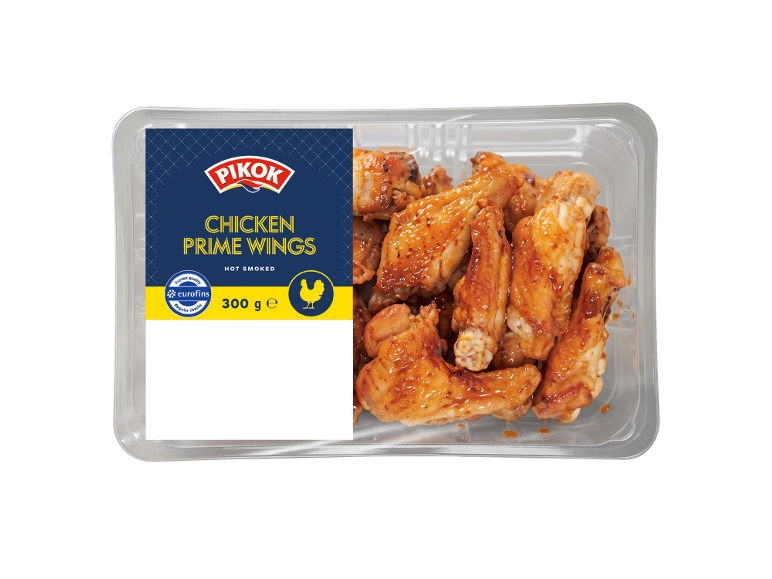Pikok karštai rūkyti vištienos sparneliai prime, 300 g