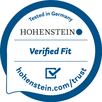 Antspaudas: Tested in Germany, Verified Fit, hohenstein.com/trust.