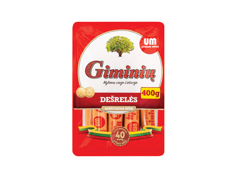 Aukščiausios rūšies virtos dešrelės, 400 g