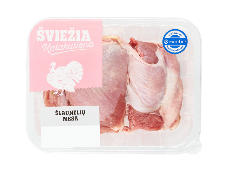Šviežia kalakutienos šlaunelių mėsa