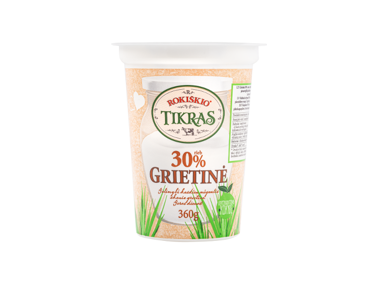30 % riebumo grietinė, 360 g