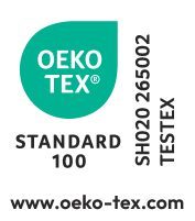 STANDARD 100 by OEKO-TEX® antspaudas, SH020 265002 TESTEX.
