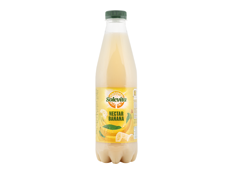 'Solevita' bananų nektaras plastikiniame butelyje