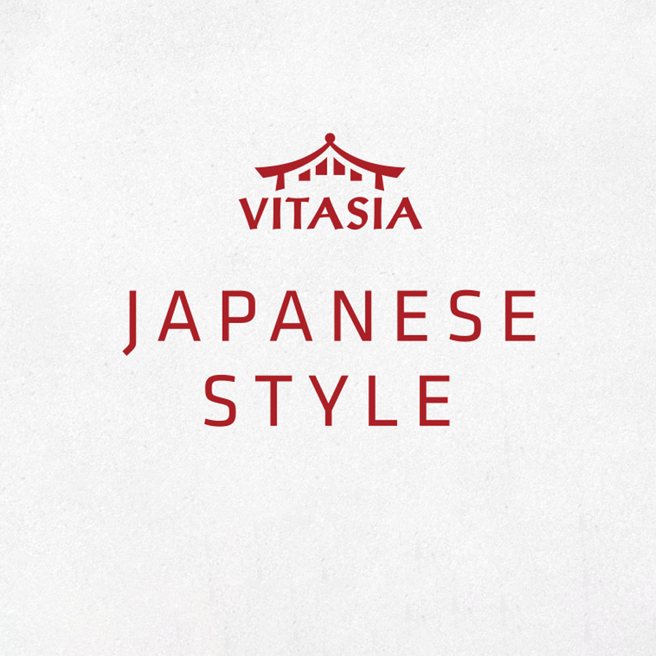 Vitasia logotipas su užrašu „JAPONIŠKAS STILIUS“.