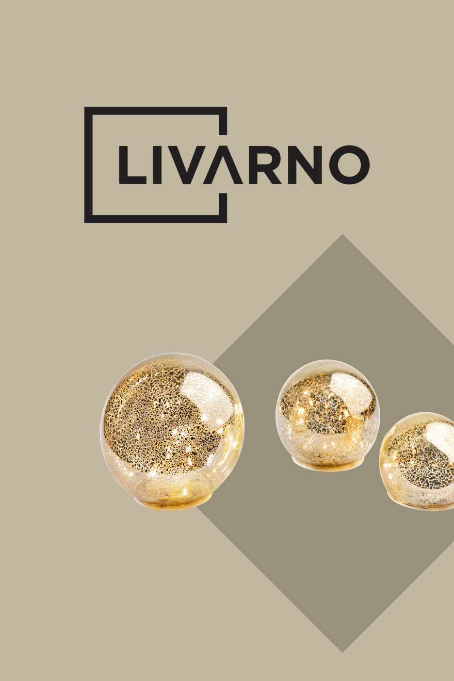 Livarno šviečiantys stikliniai rutuliai