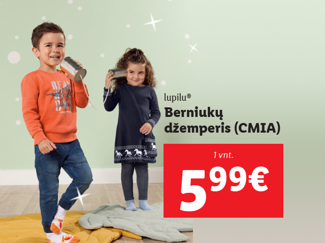 Spalvinga ir šilta vaikų tekstilė