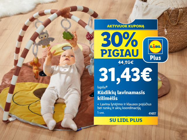 Žaisminga ir patogi mažylių tekstilė
