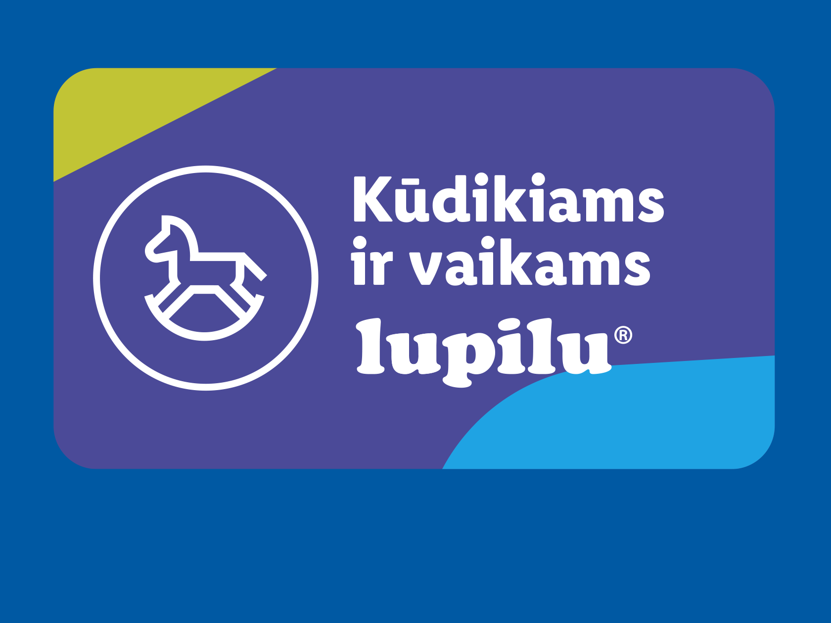 Kūdikių ir vaikų prekės su arkliuko logotipu.