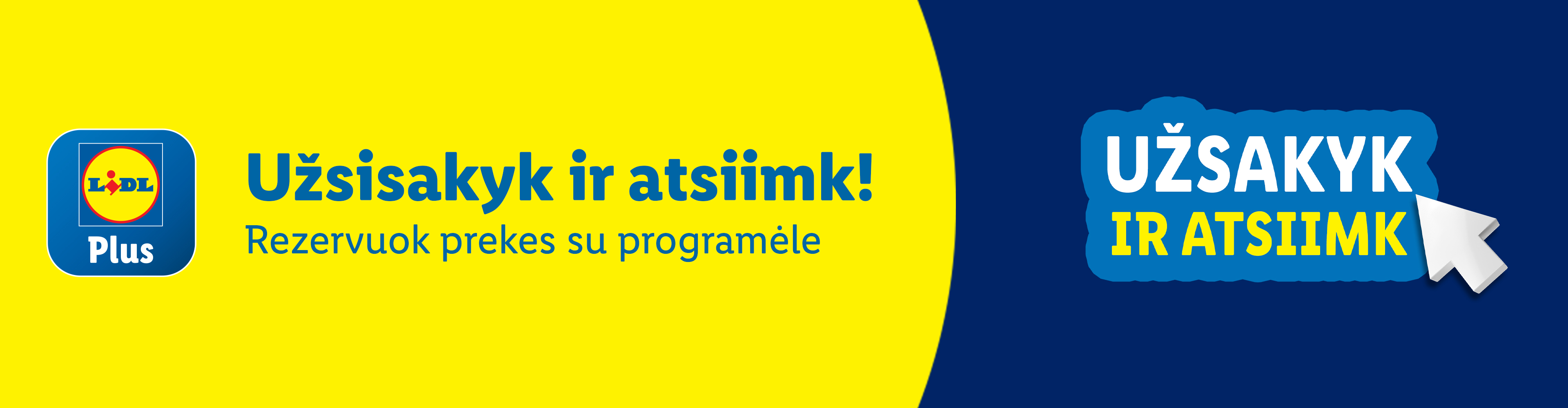 Užsisakyk ir atsiimk! Lidl Plus programėlė leidžia rezervuoti prekes.