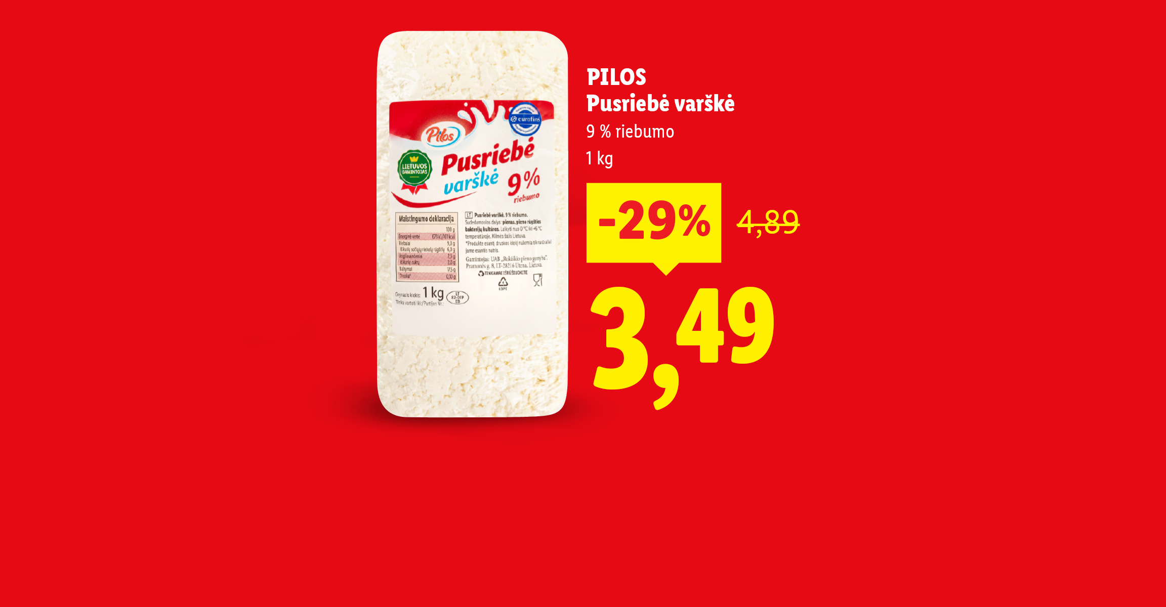 Morkos ir varškė su nuolaidomis.