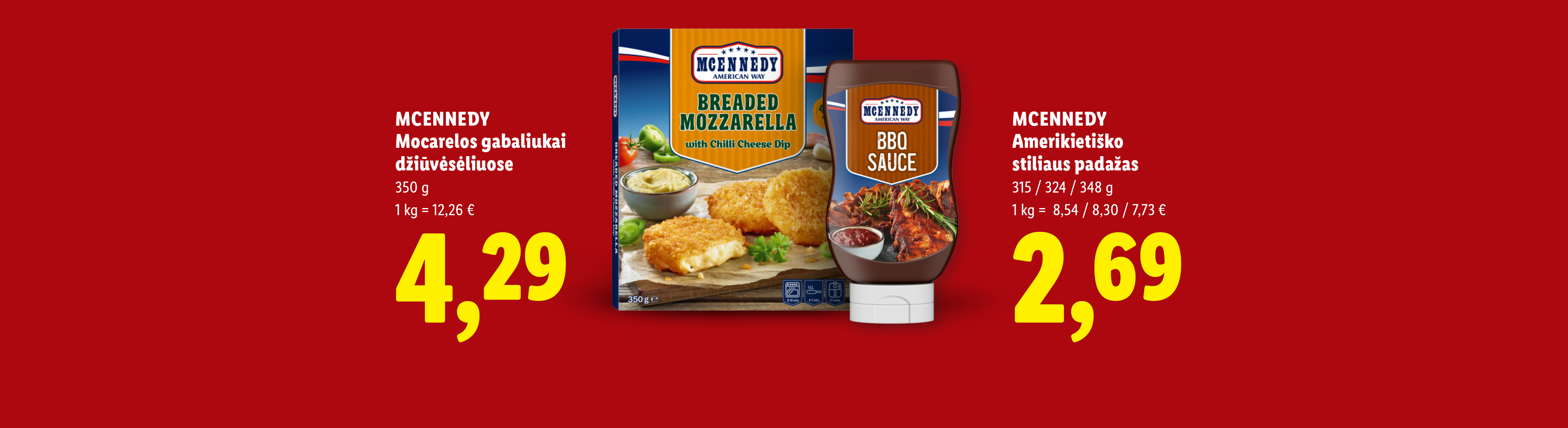 Kepta mocarela su čili sūrio padažu ir BBQ padažas.