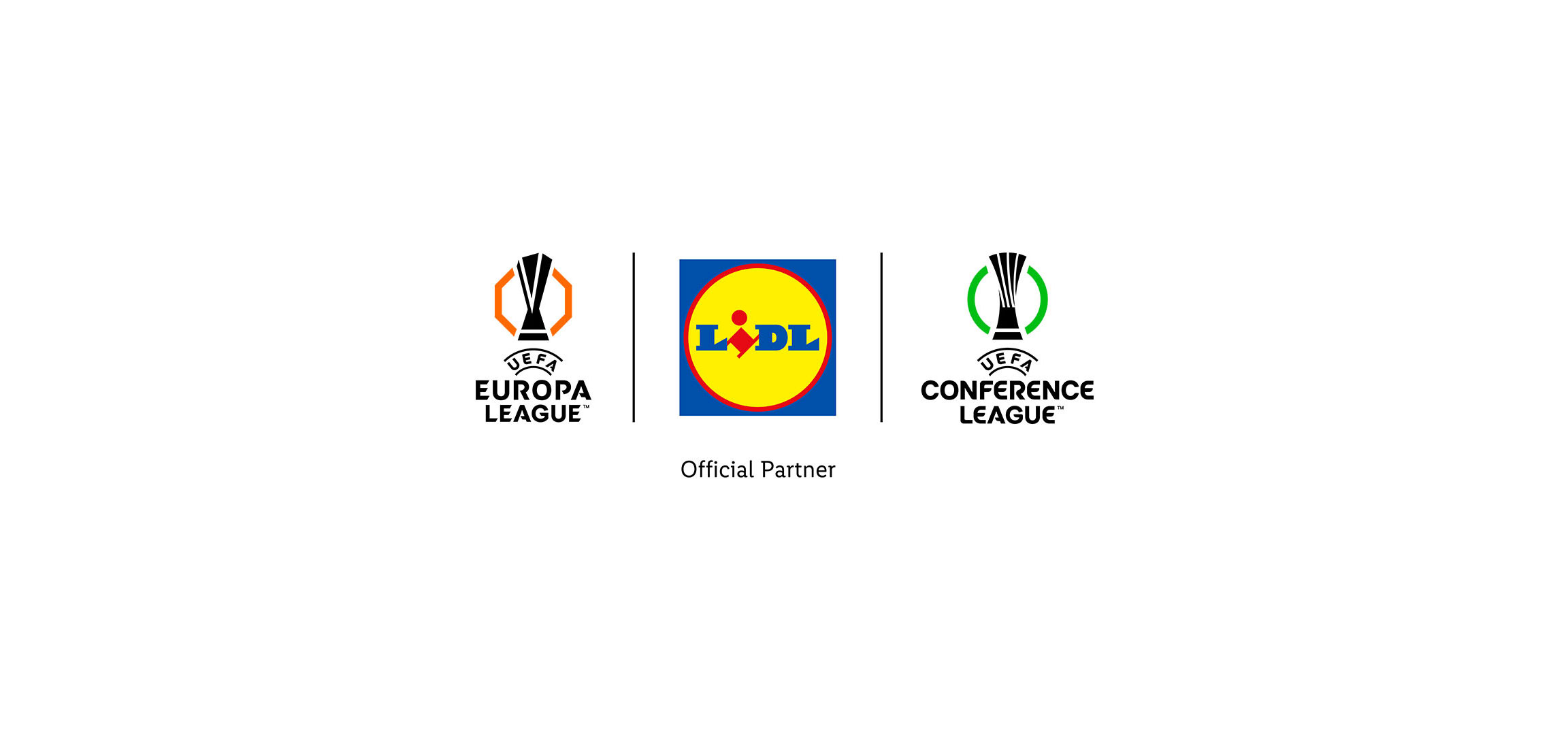 Lidl, oficialus UEFA Europos lygos ir Konferencijų lygos partneris.